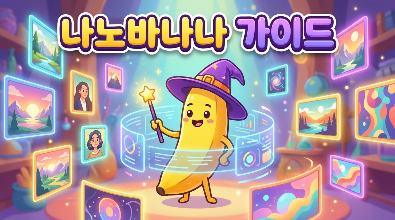 나노바나나 완벽 가이드: AI 이미지 생성 A to Z