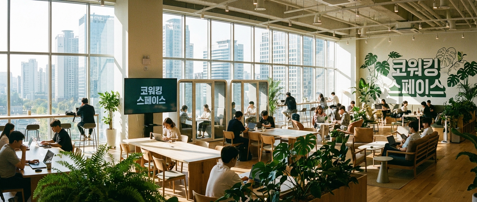 코워킹 스페이스 배너
