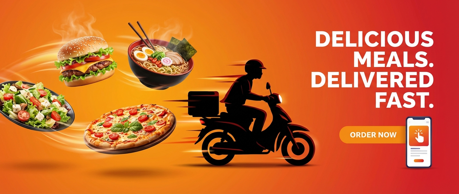 음식 배달 서비스 배너