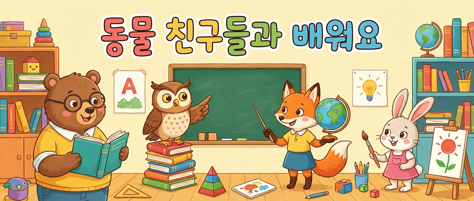 동물 교육 배너