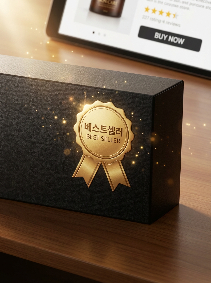 베스트셀러 상세페이지 헤더