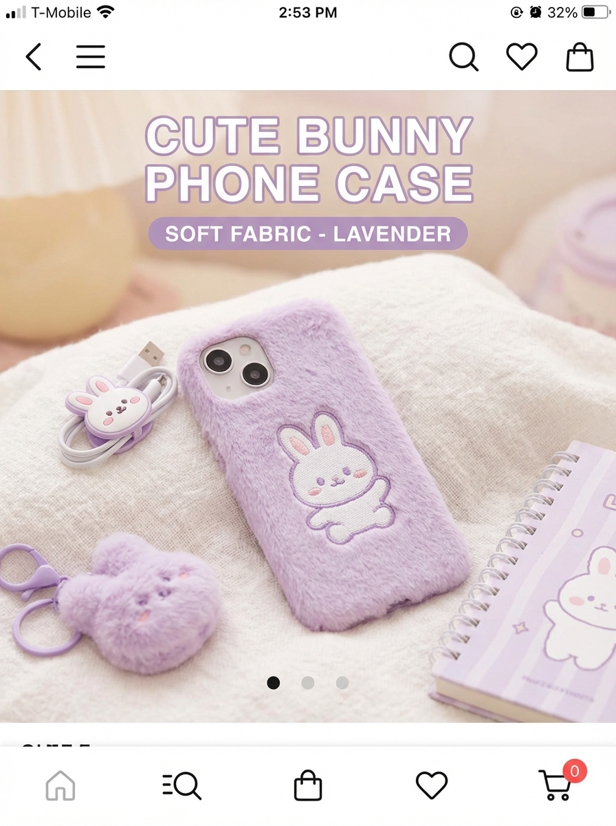 토끼 폰케이스 상세페이지 헤더