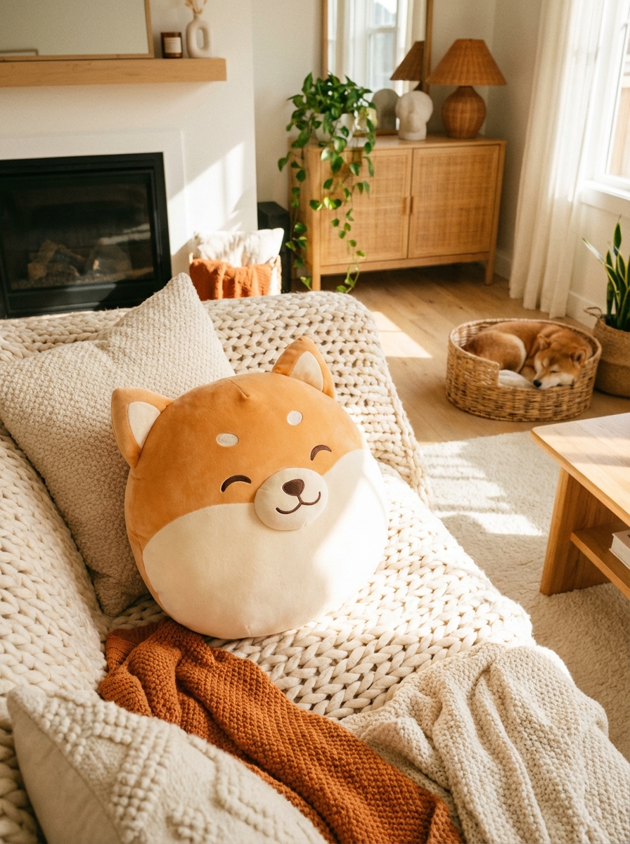 시바견 쿠션 상세페이지 헤더