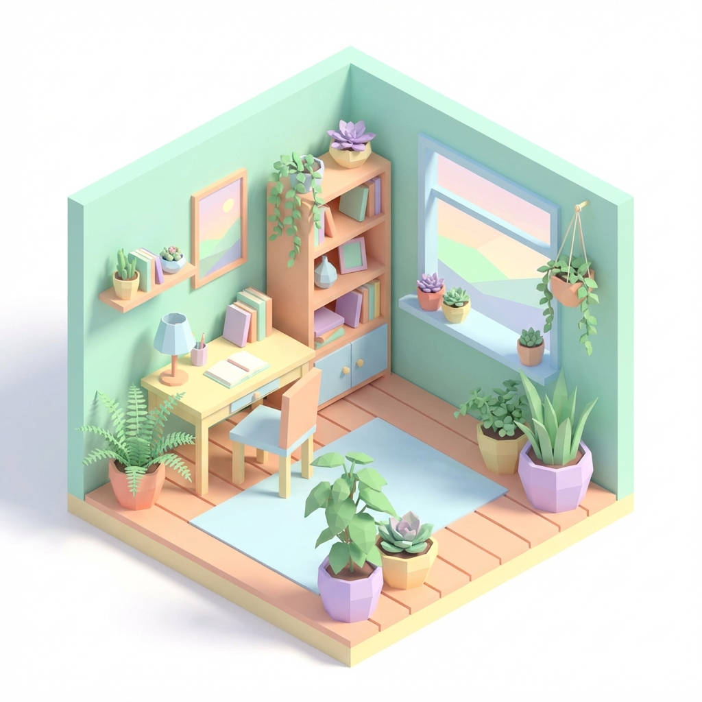 아이소메트릭 방 이미지