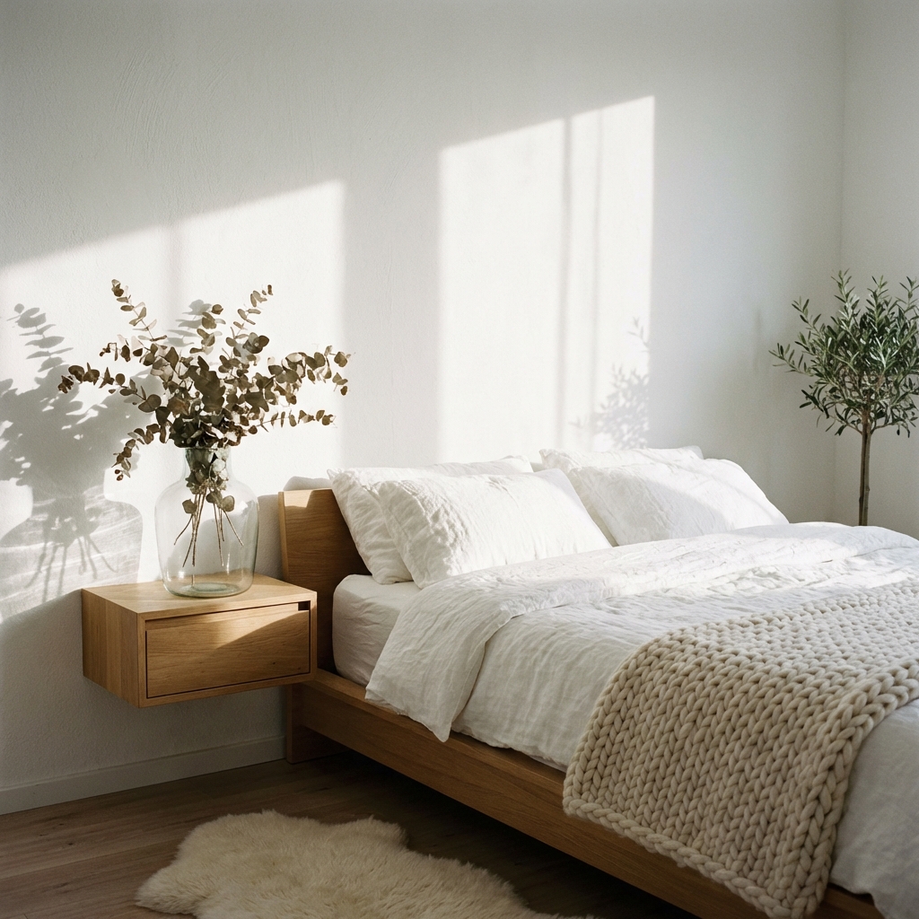 스칸디 침실 이미지