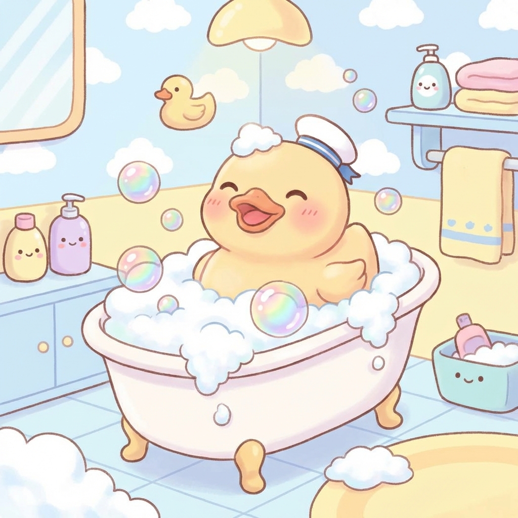 오리 목욕 이미지