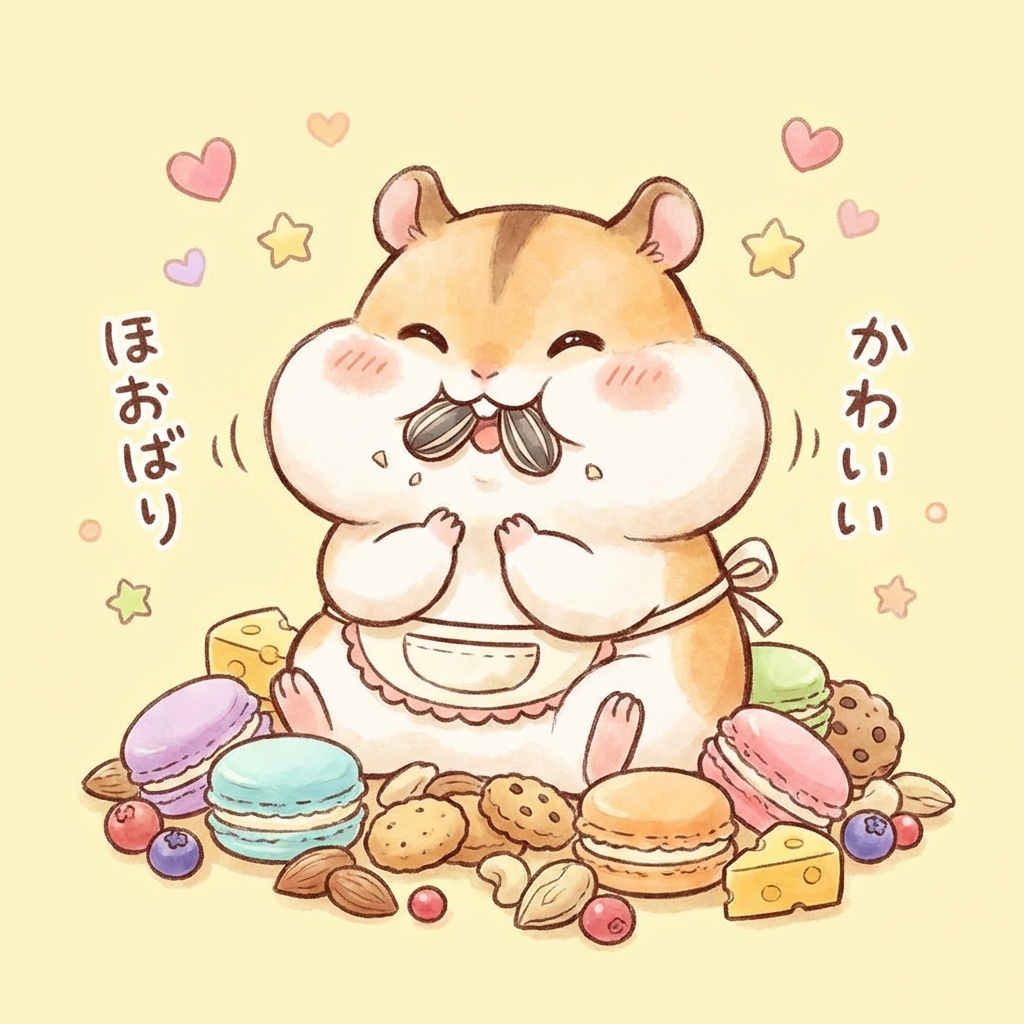 햄스터 간식 이미지