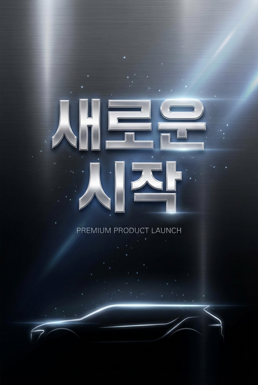 제품 런칭 포스터