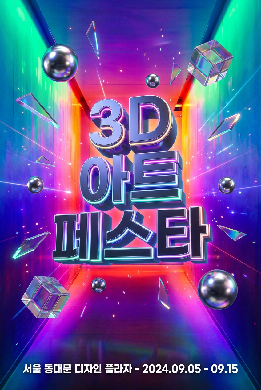 3D 아트 페스타 포스터