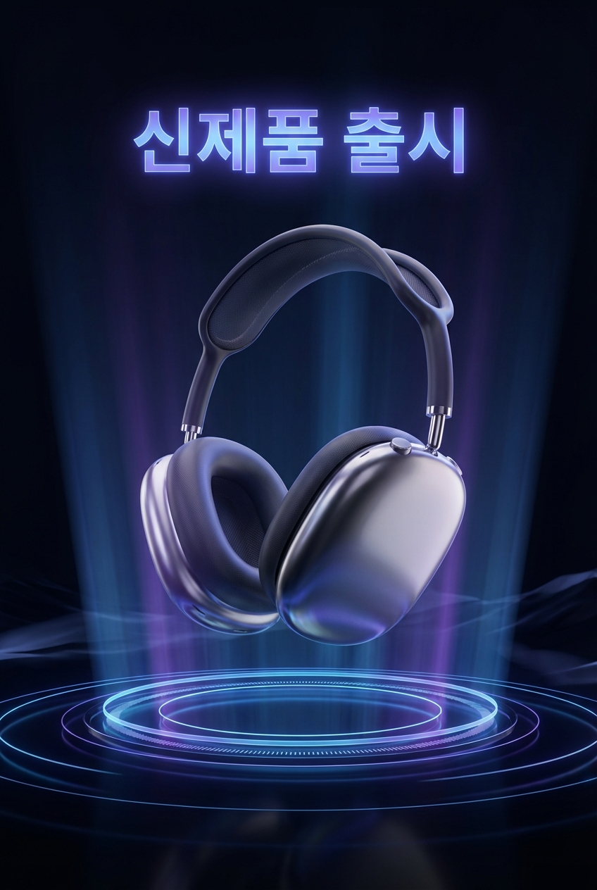 3D 신제품 출시 포스터