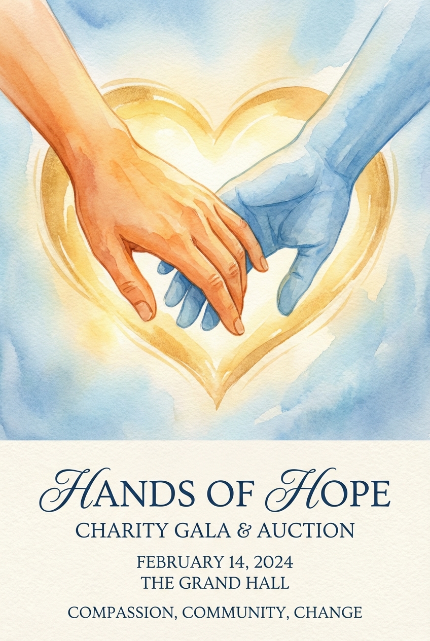 자선/기부 행사 포스터