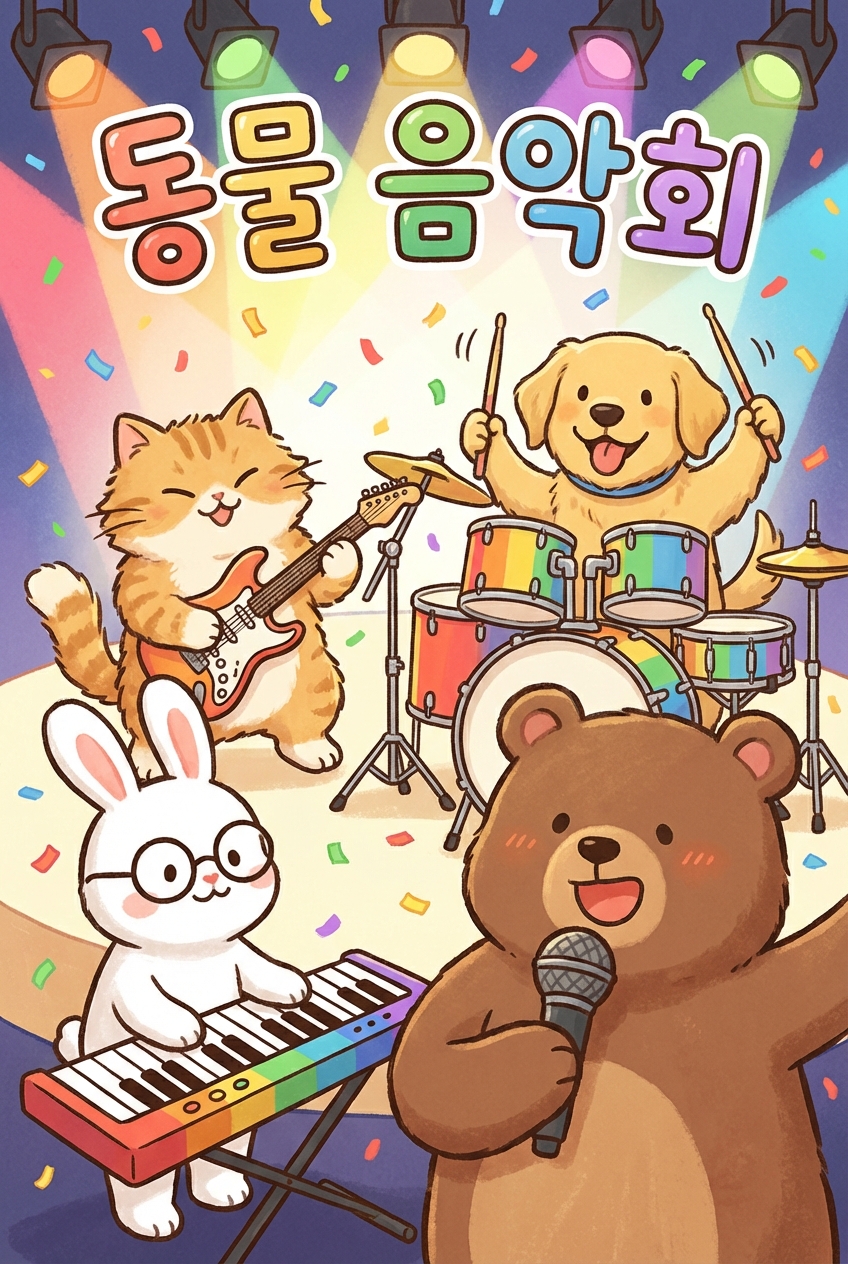 동물 음악회 포스터
