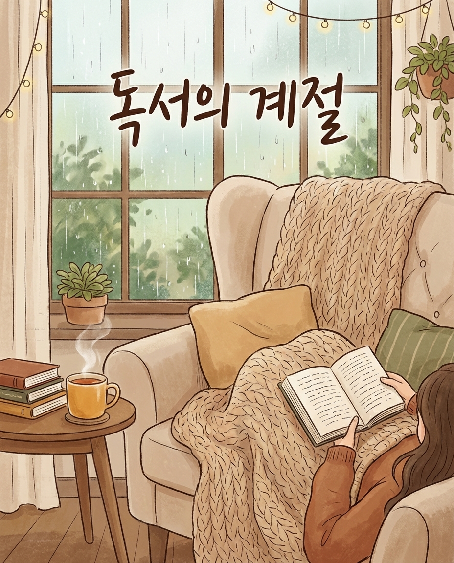 독서의 계절 카드뉴스 배경