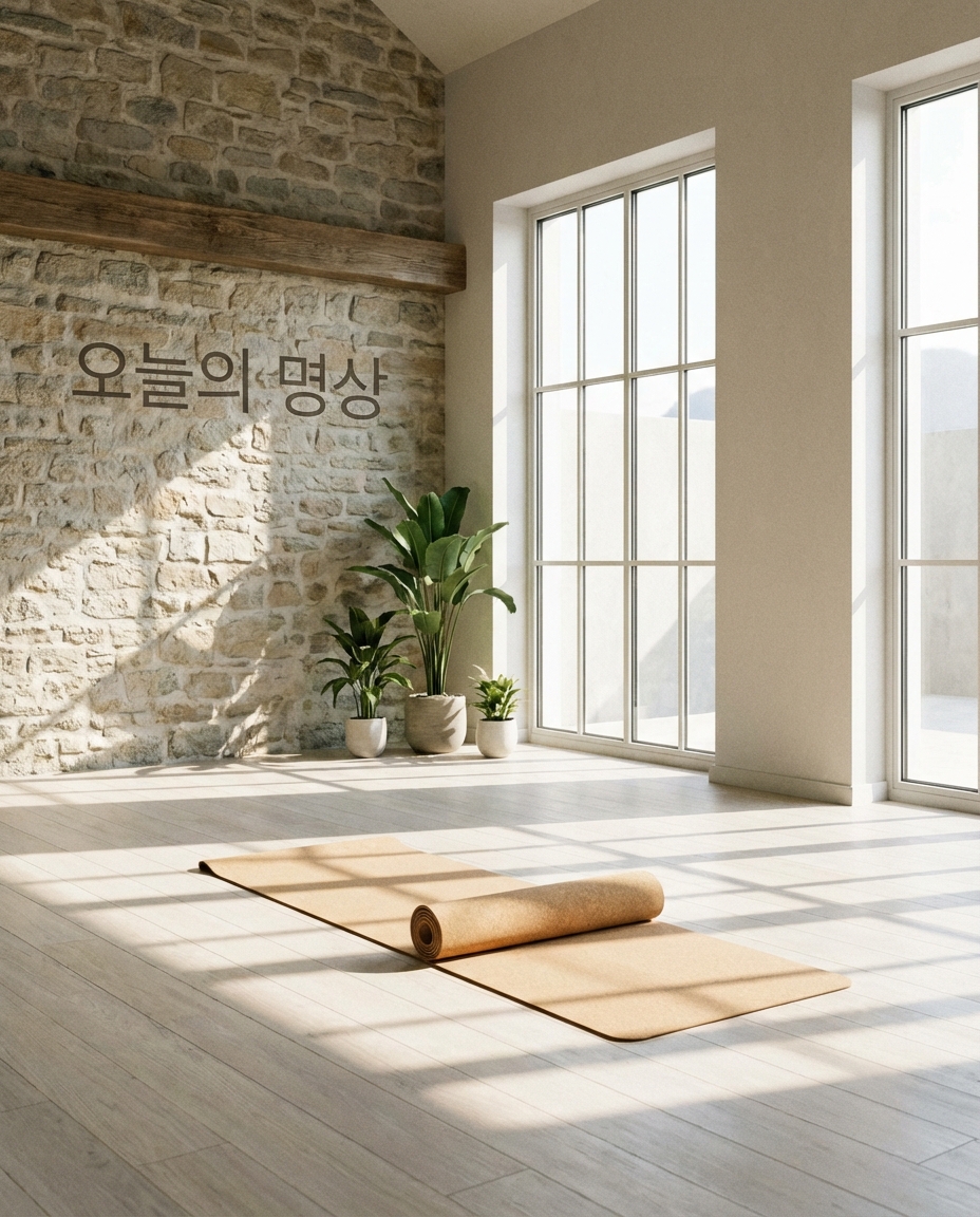 명상 공간 카드뉴스 배경