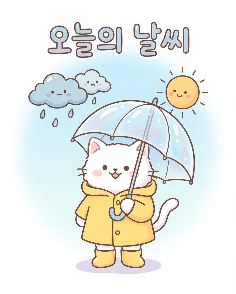 고양이 날씨 카드뉴스 배경