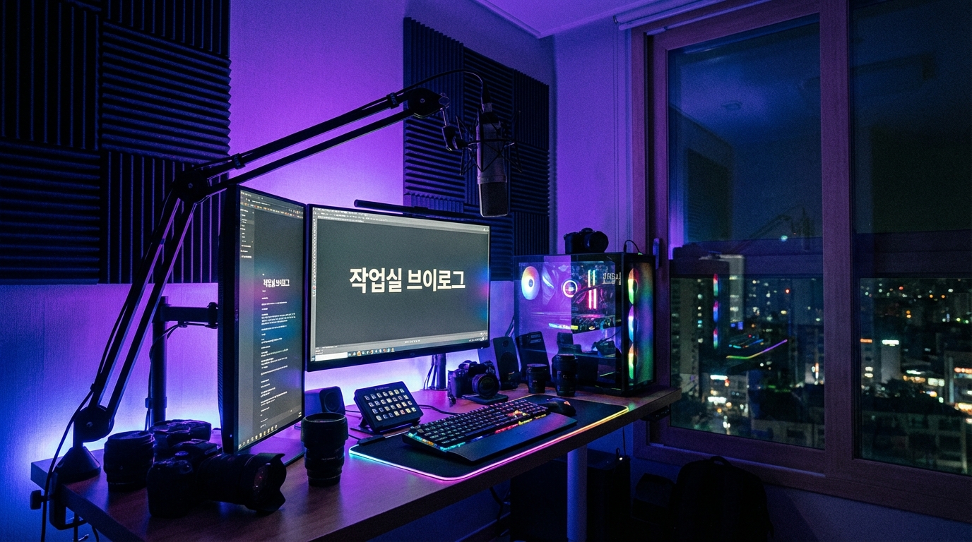 작업실 브이로그 섬네일